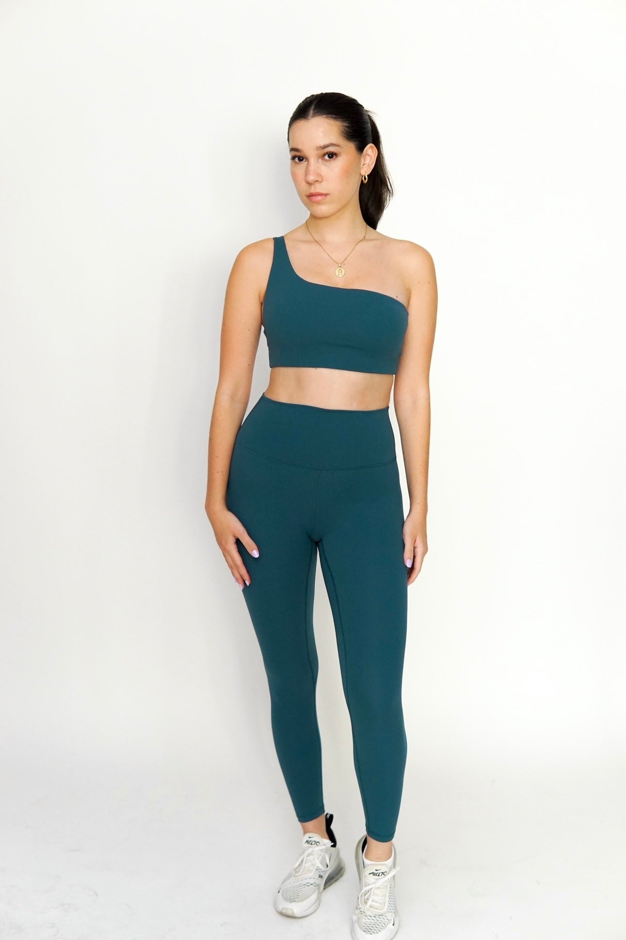 Green Ribbed Top