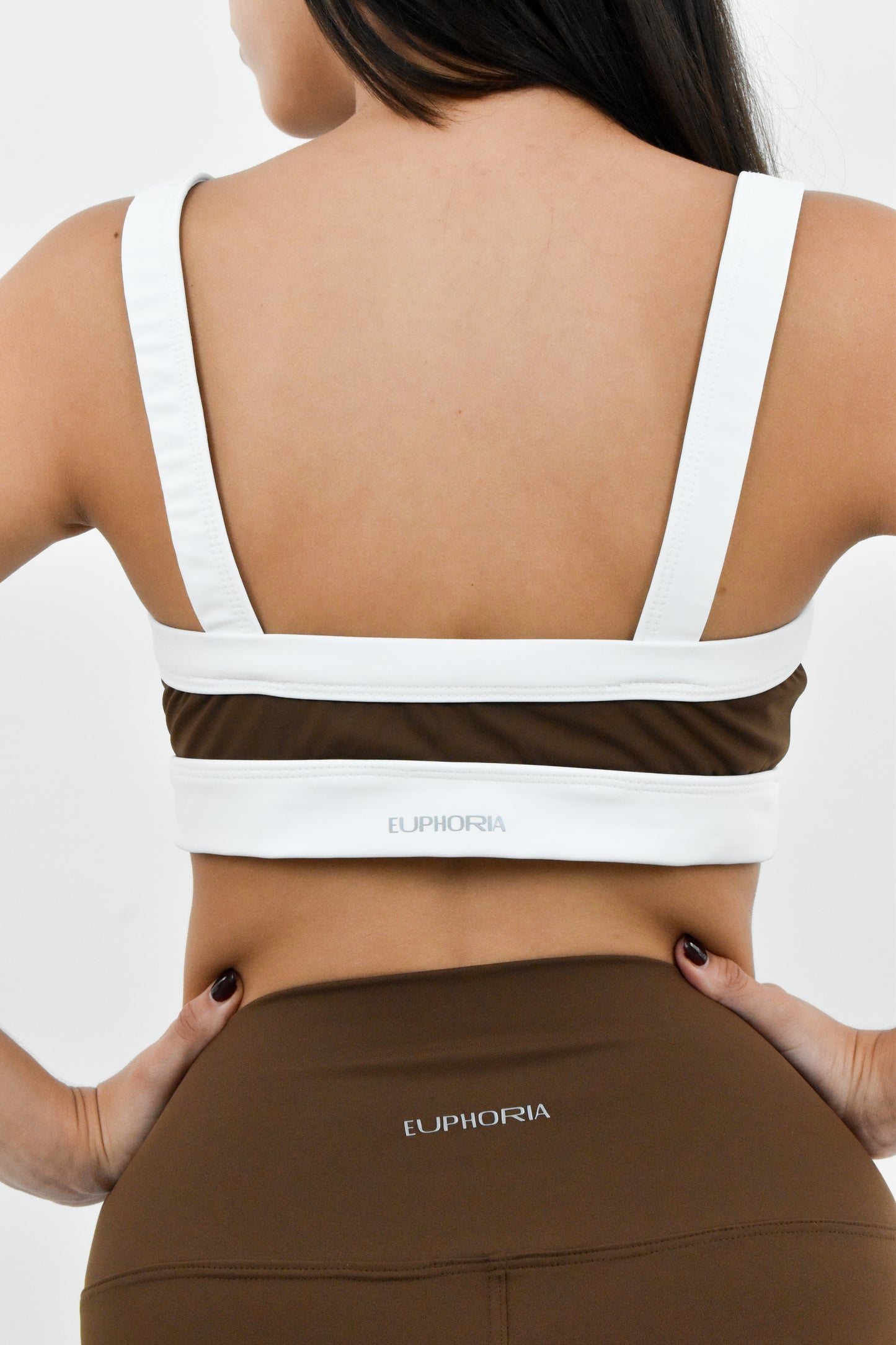 The Minimalist Top: White and Brown