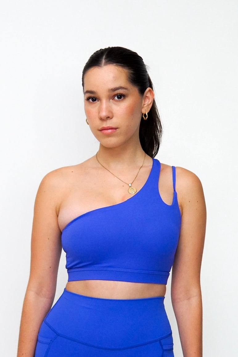 Asymmetrical Electric Blue Top