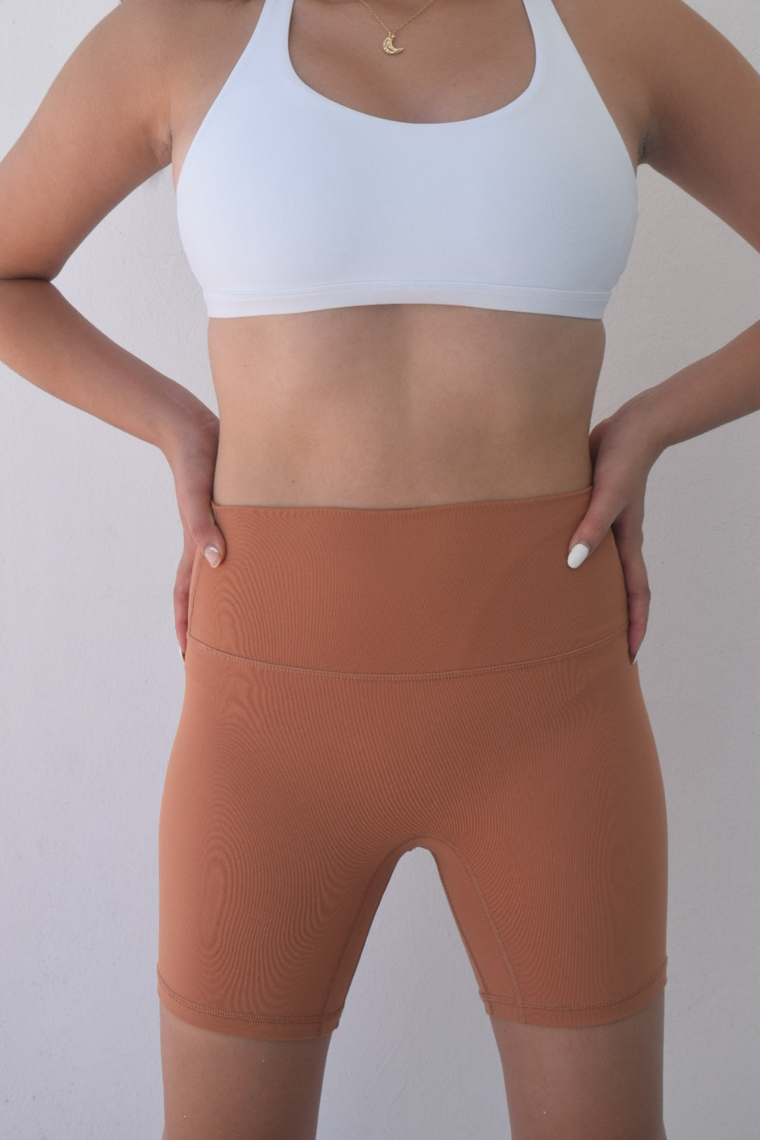 Honey Orange Biker Shorts