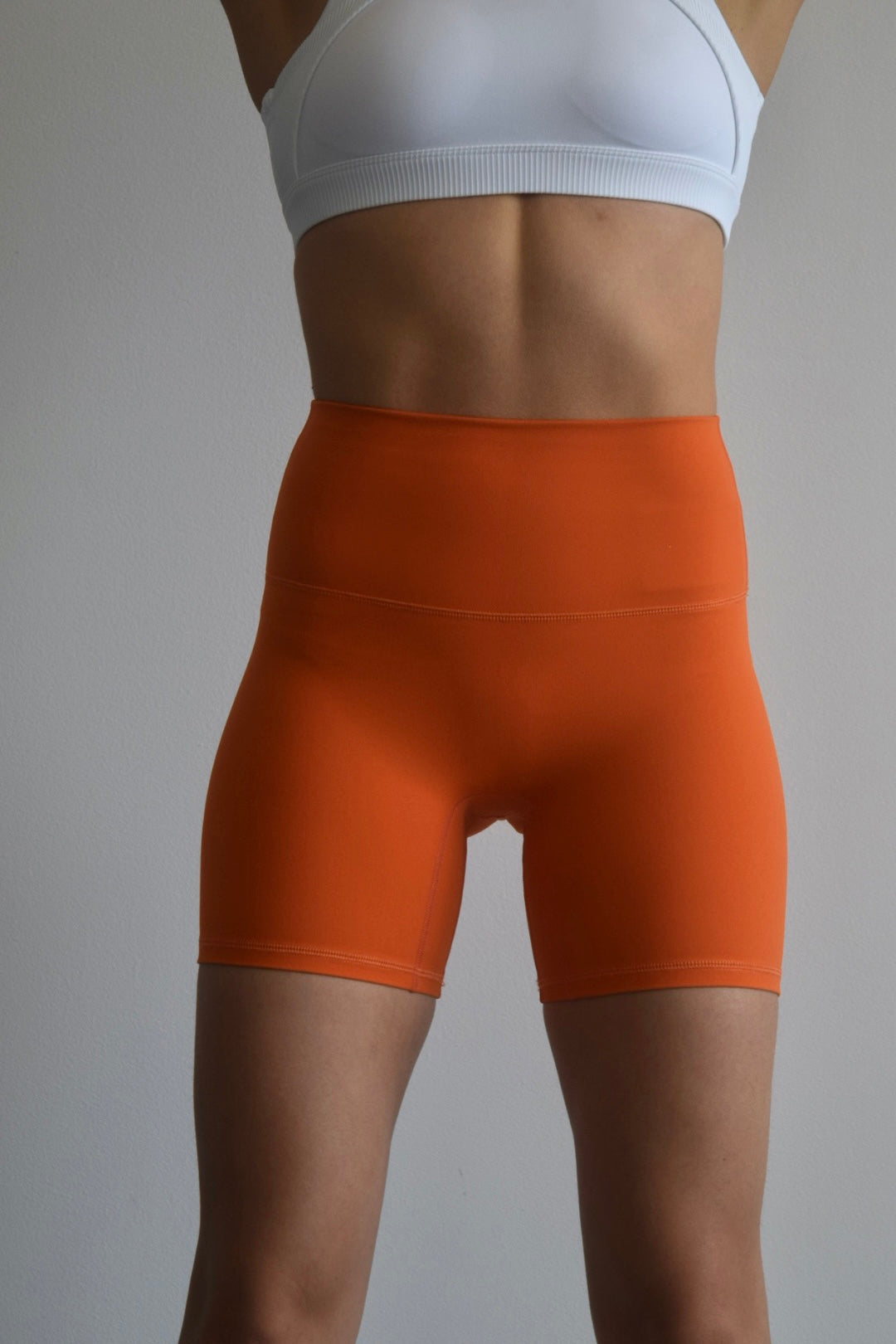 Orange Biker Shorts