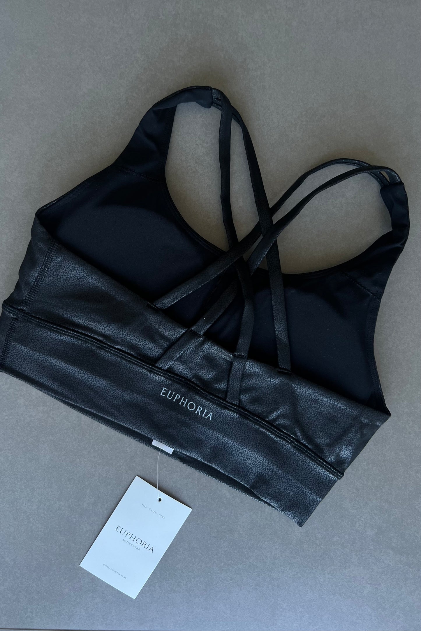 Leather Black Top