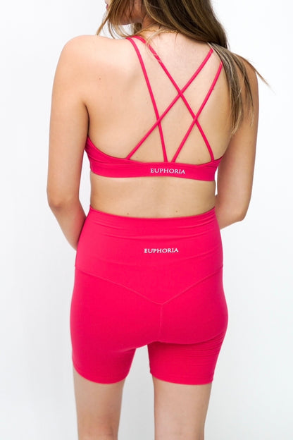 Hot Pink Bikers Shorts