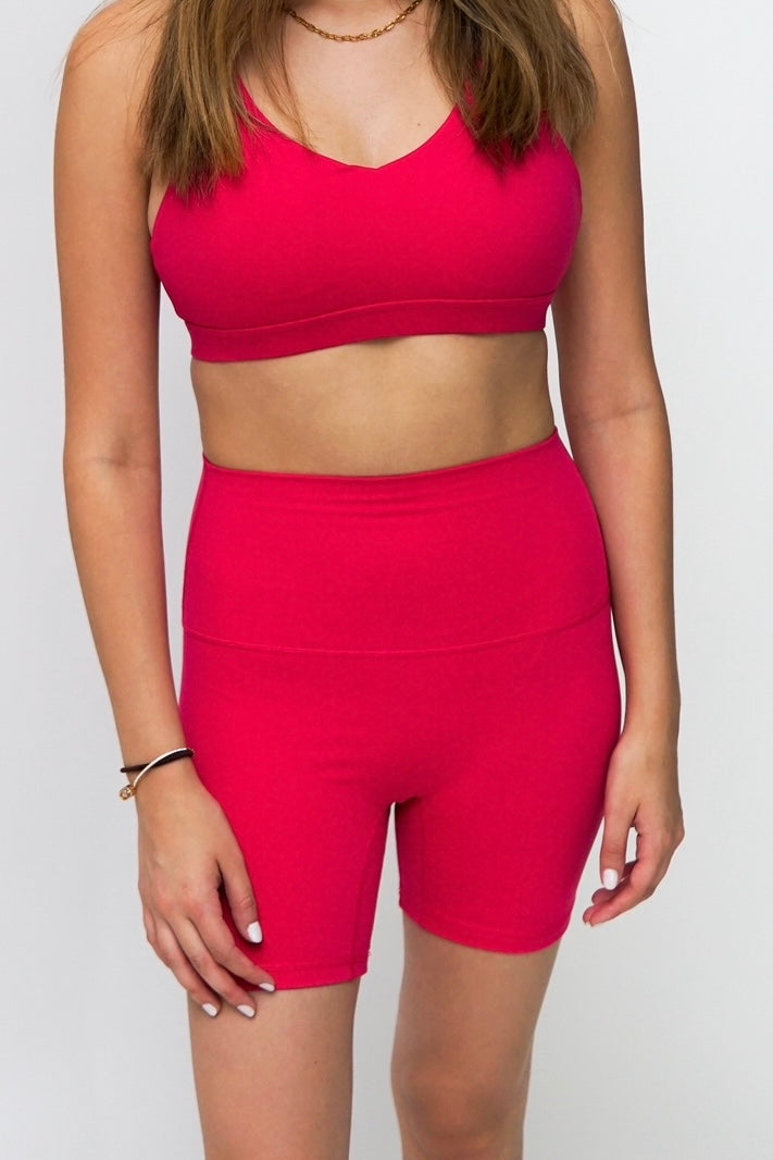 Hot Pink Bikers Shorts