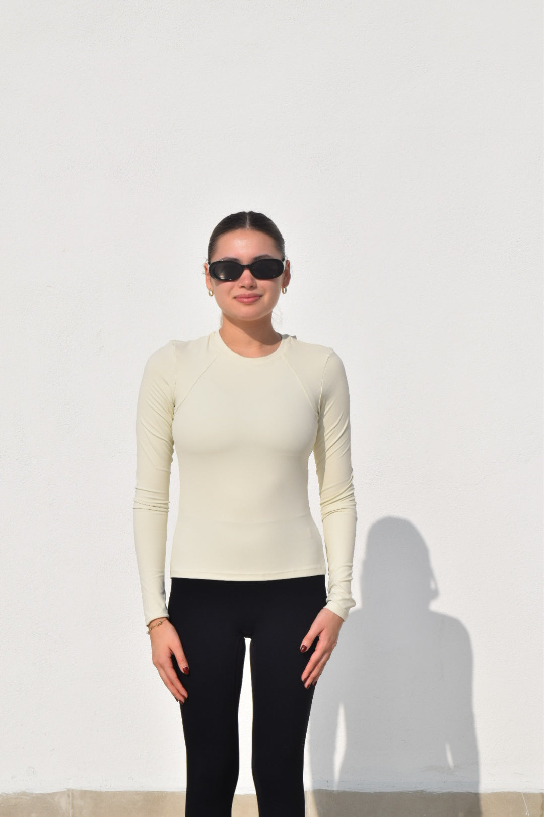 White Long Sleeve Top