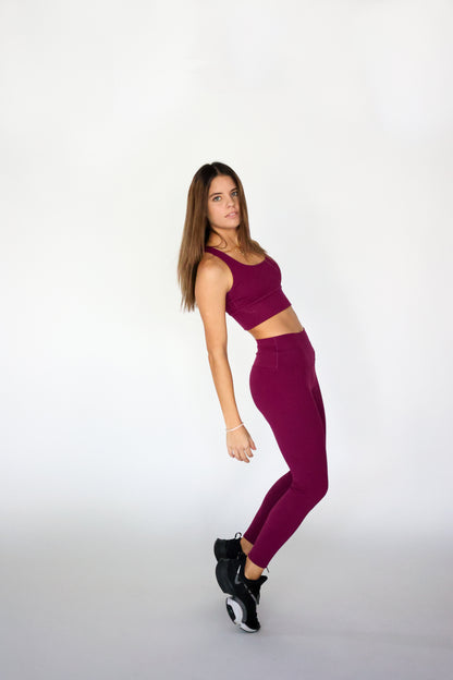 Burgundy Leggings
