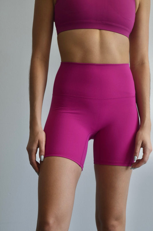 Magenta Biker Shorts