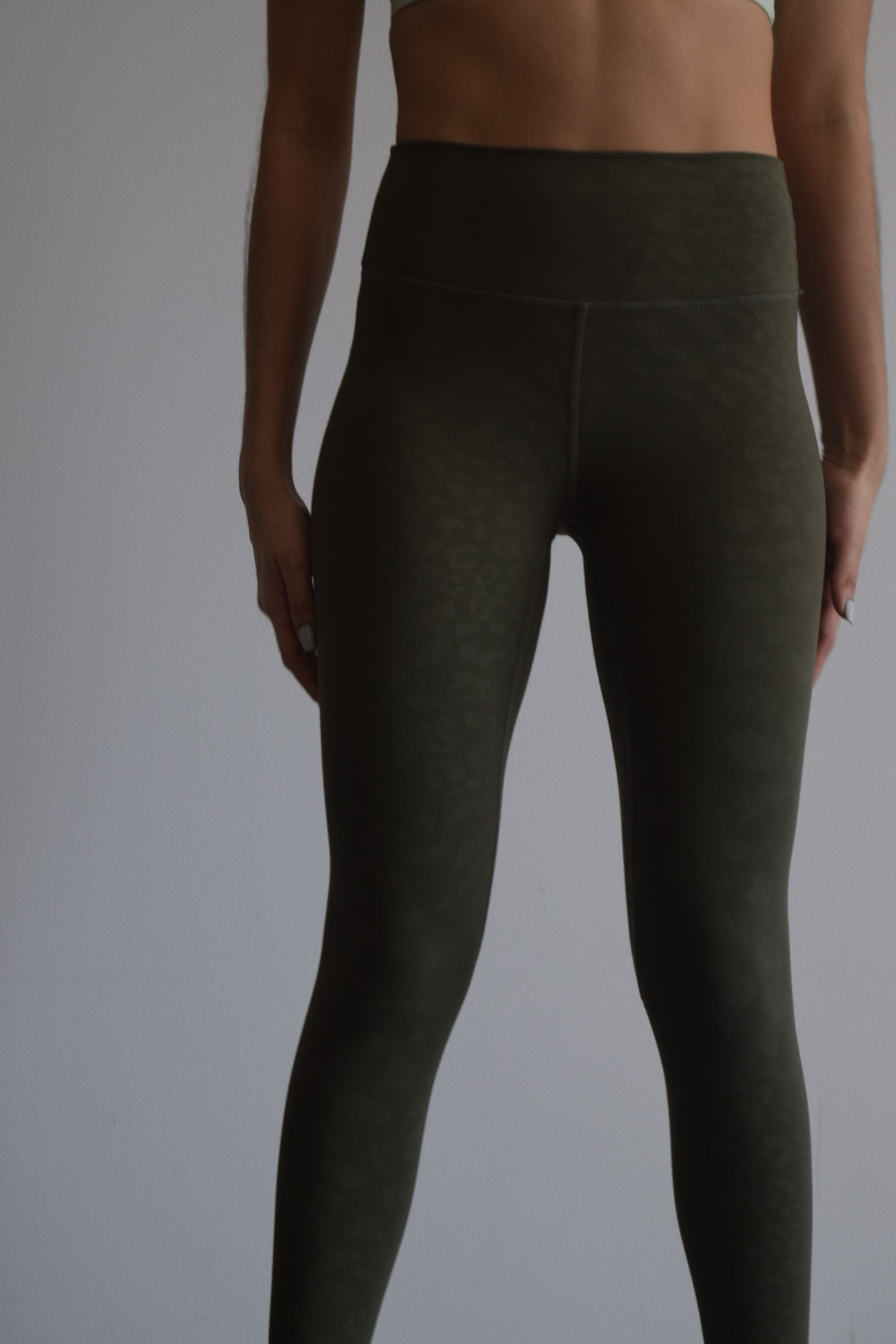 Green Print Leggings