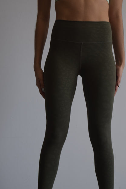 Green Print Leggings