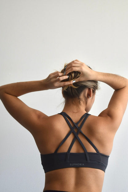 Gray Halter Top